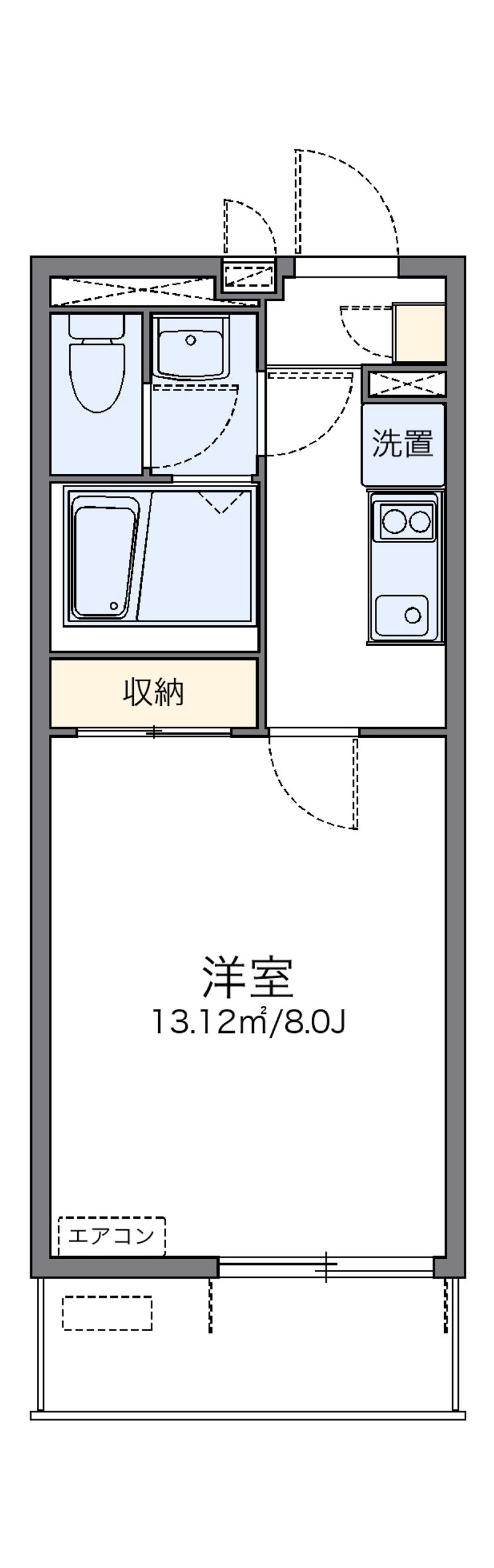 レオネクストシェル都Ⅵ 間取図