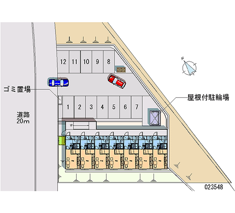 レオパレス花 月極駐車場