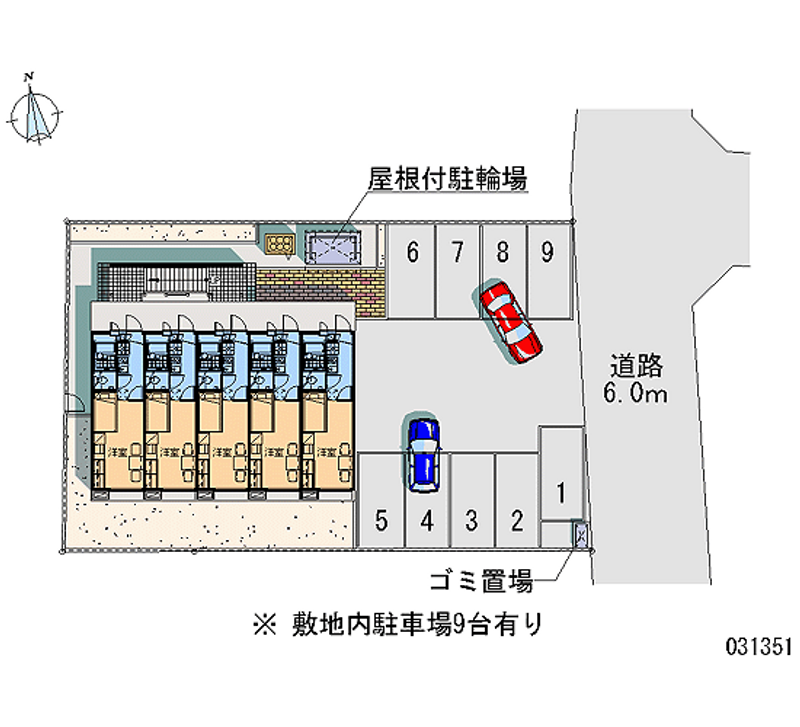 レオパレスクノモト 月極駐車場