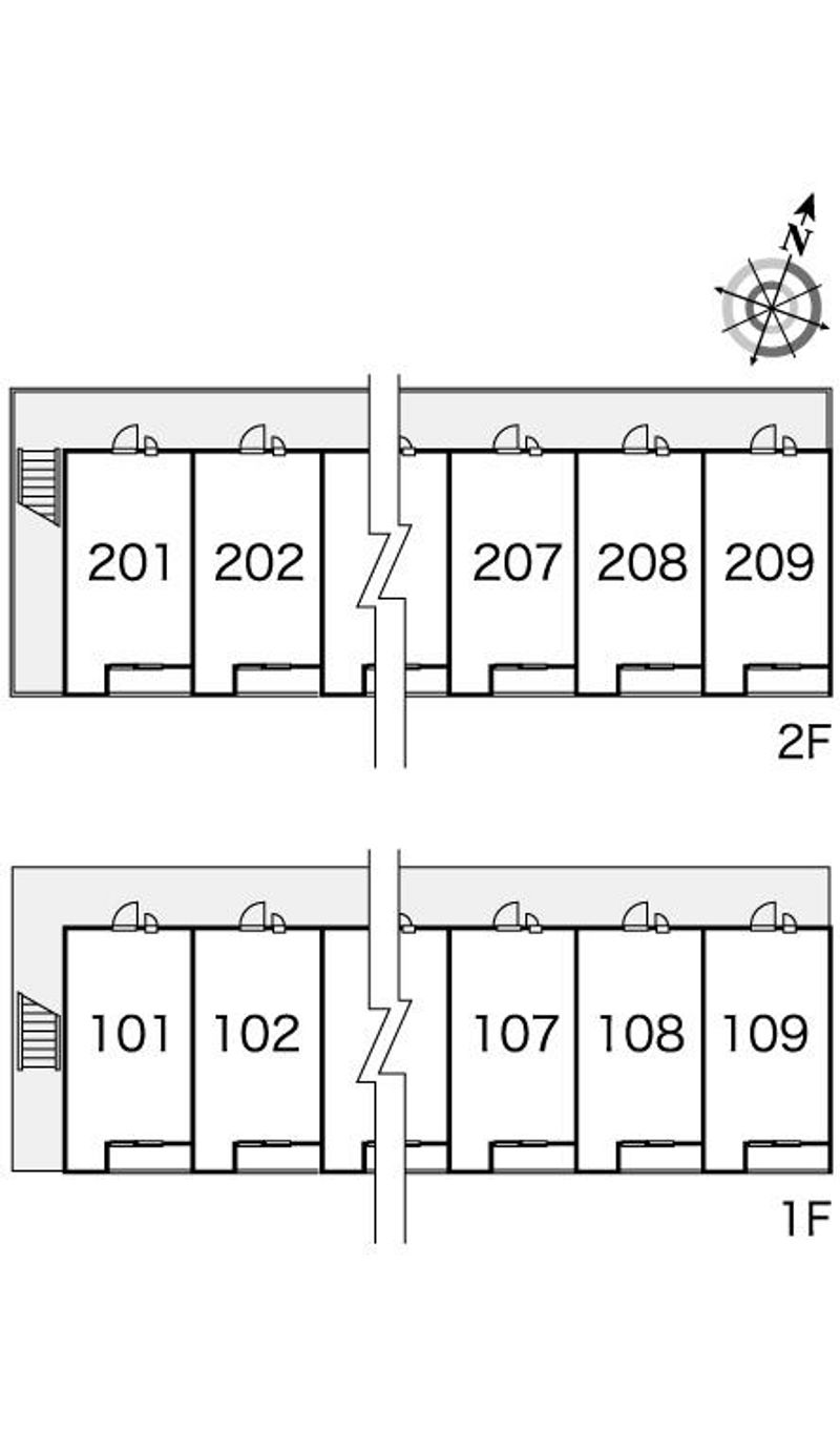 leopalace Fujisaki II Floor plan layout diagram