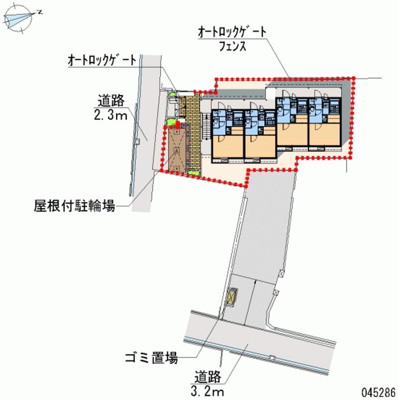 レオパレスきのした荘 区画図