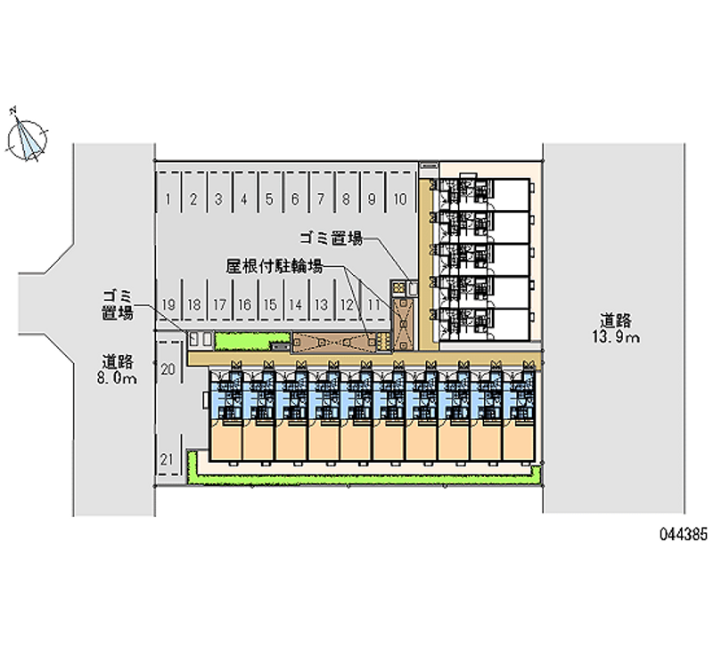 44385 Monthly parking lot