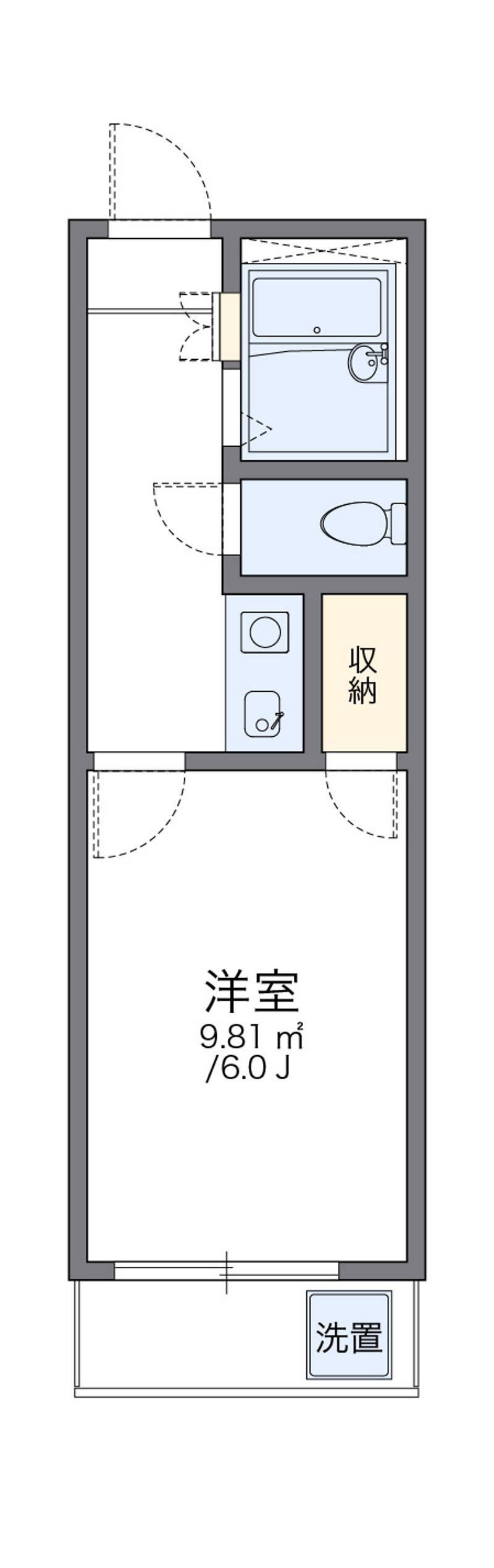 leopalace Fujitsuka Floor plan