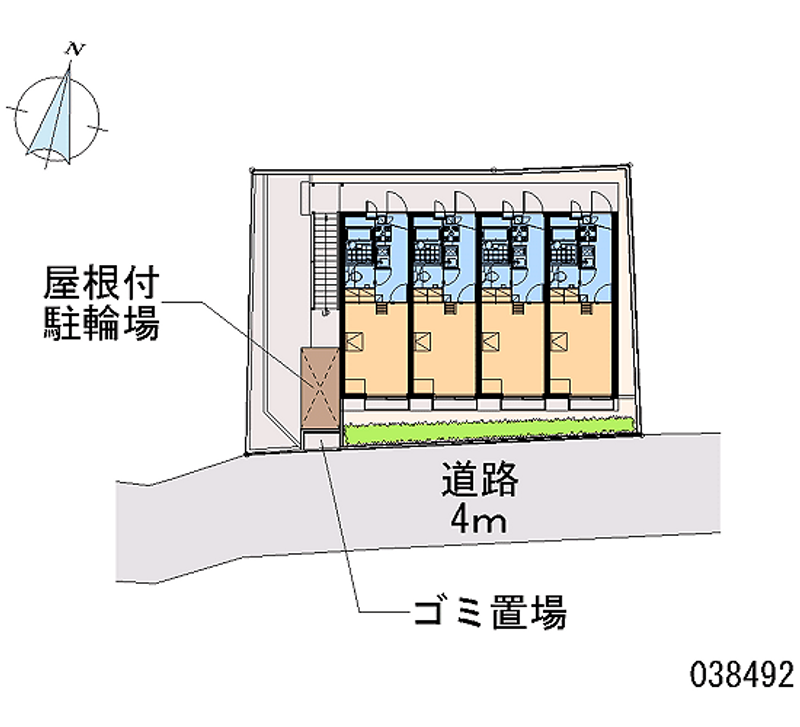 レオパレス魚崎南 区画図