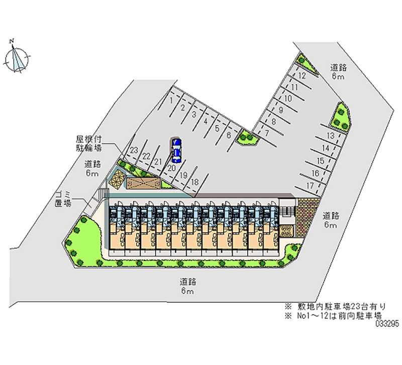 レオパレス山畔 月極駐車場