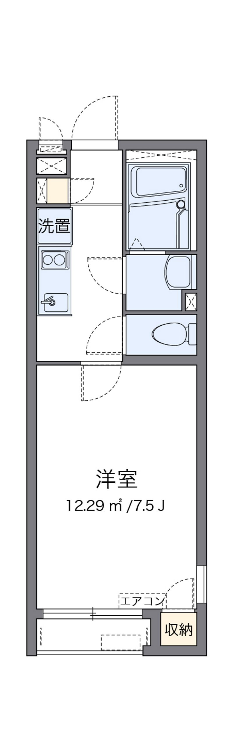クレイノＳＫＹ　ＲＩＤＧＥ 間取図
