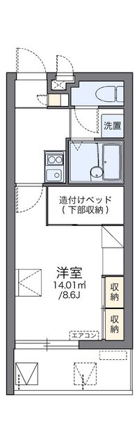 レオパレスＫＭティーダⅡ 間取り図