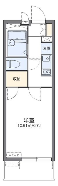 レオパレス別府Ⅱ 間取り図