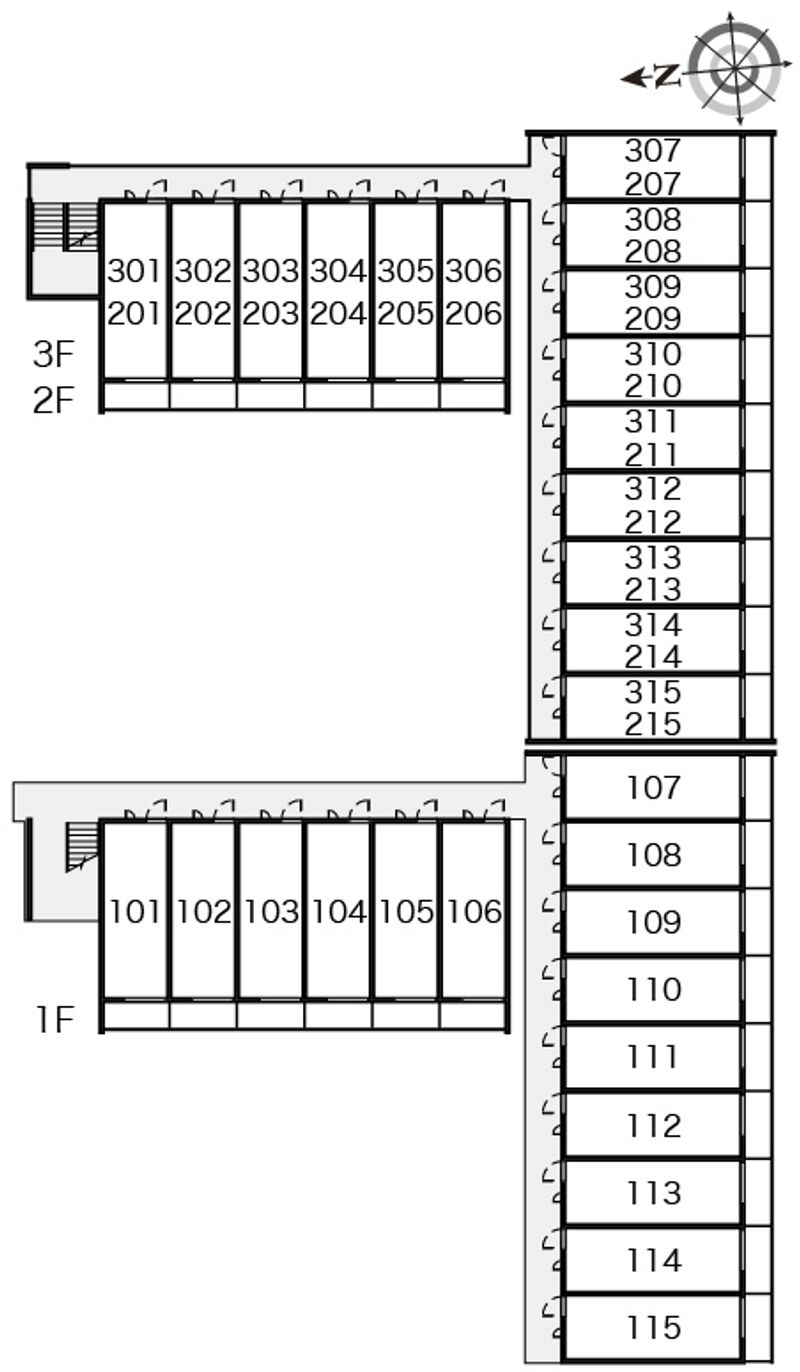 レオパレスＭＬハロープラザ 間取配置図