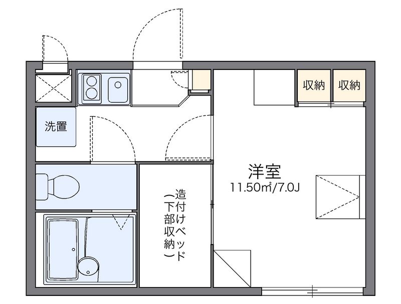 レオパレスエミオン 間取図