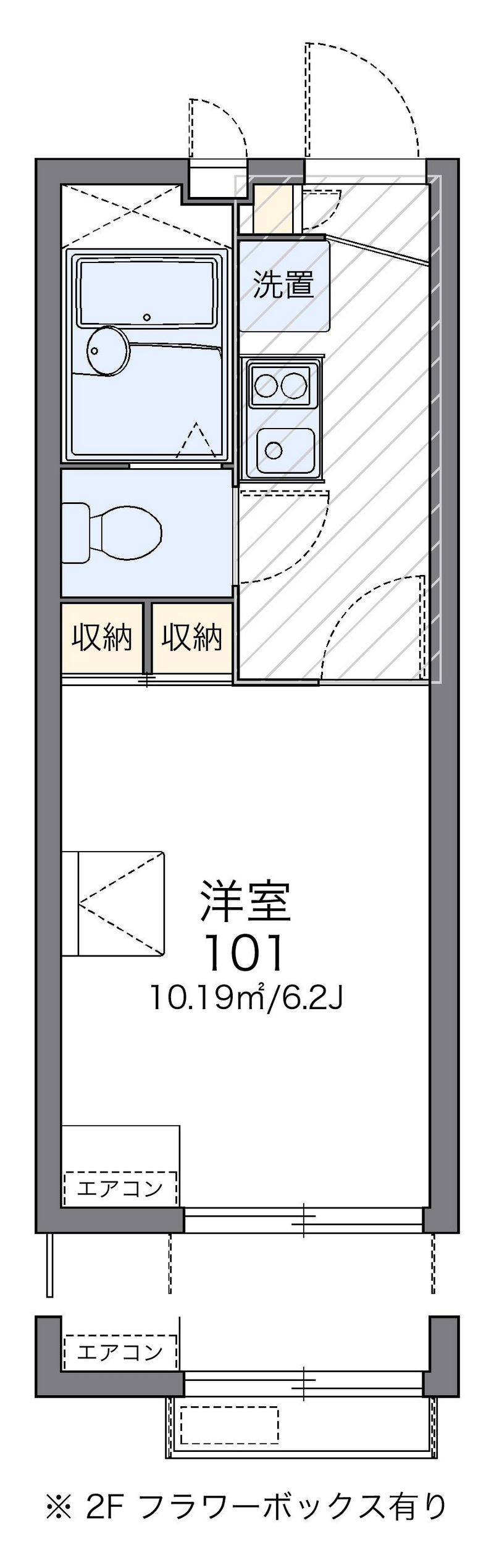 レオパレスコーワ　ビレッジ 間取図