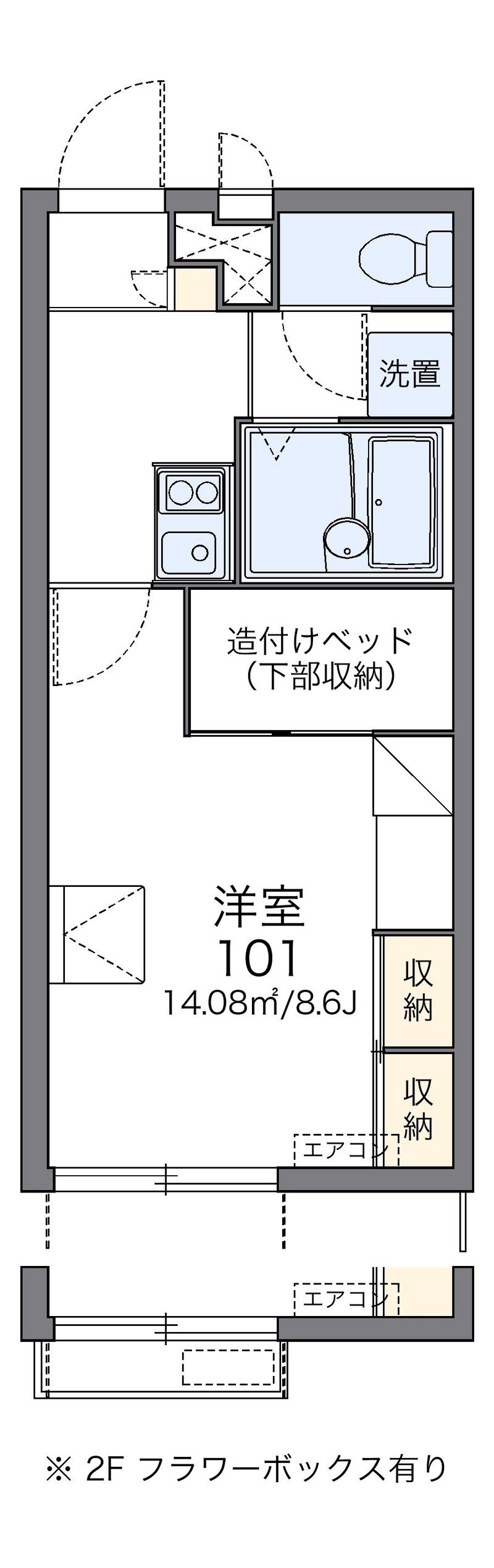 レオパレスＡ＆Ｙ　Ⅱ 間取図