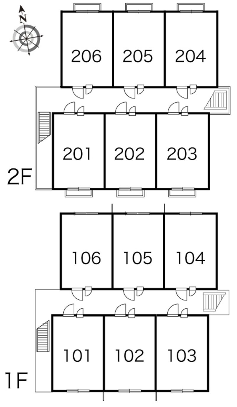 レオパレス松尾 間取り配置図