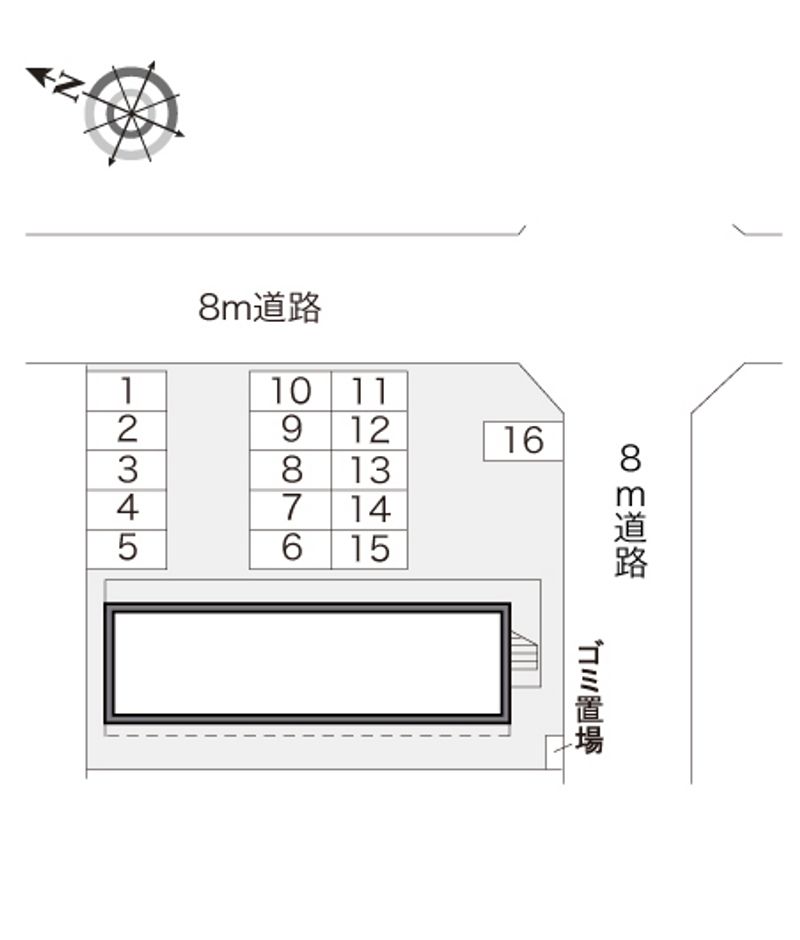 レオパレスカルチェ 配置図