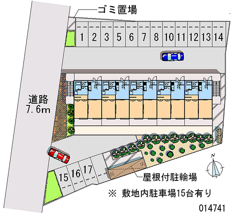 レオパレスやませ 月極駐車場