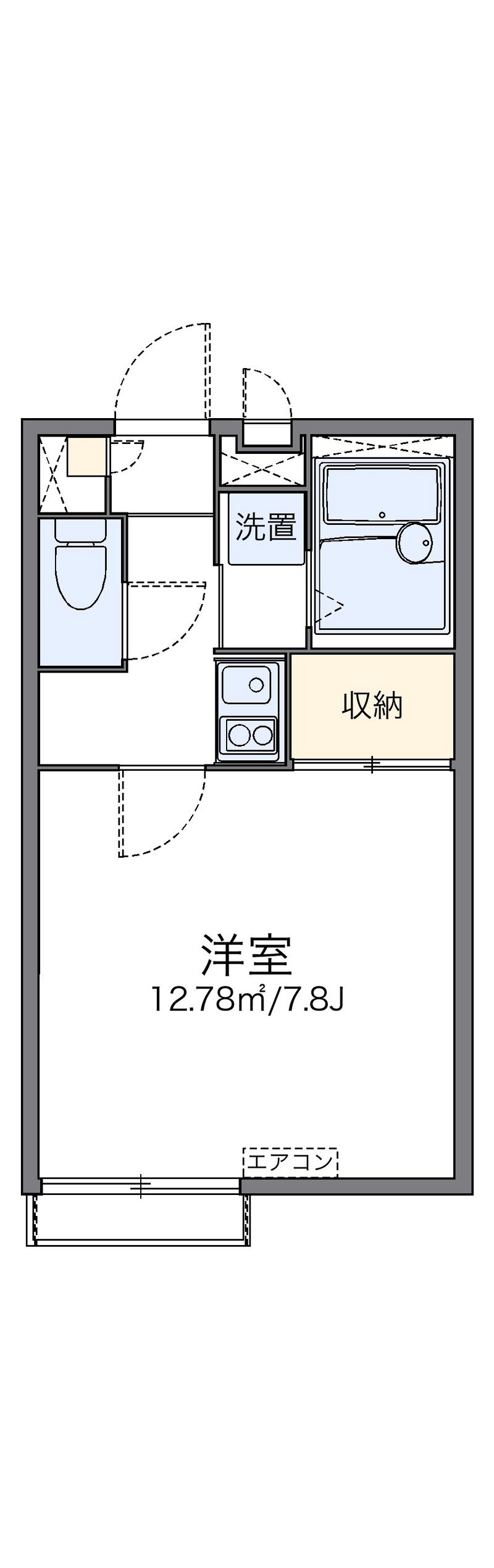 レオパレス狭山池 間取図