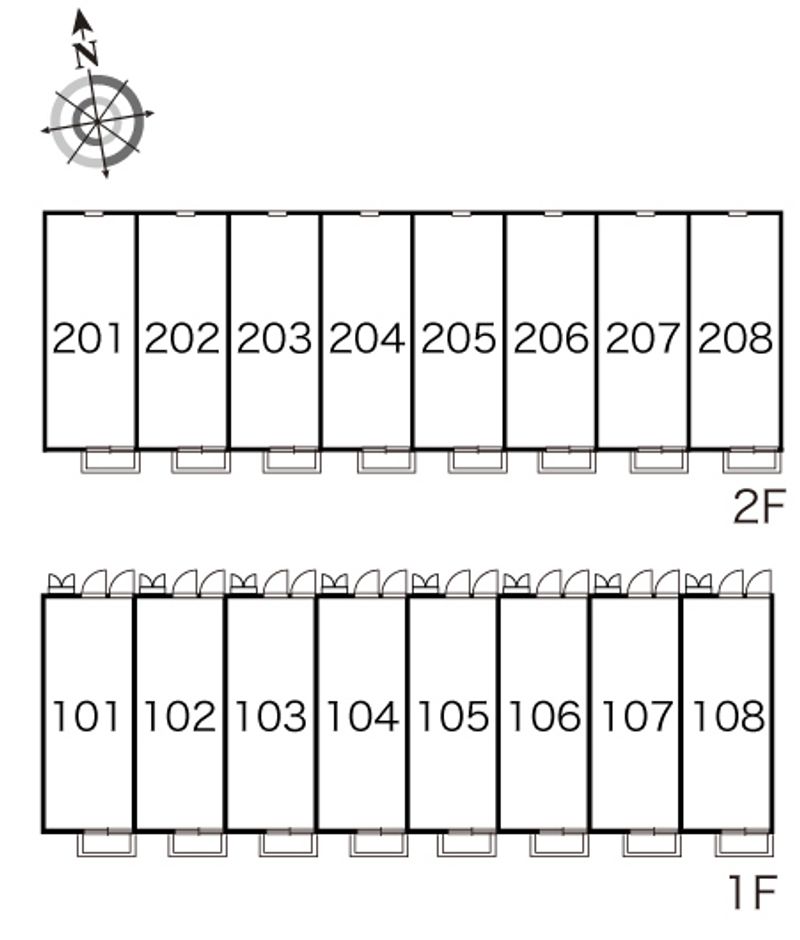 レオパレス櫻 間取配置図