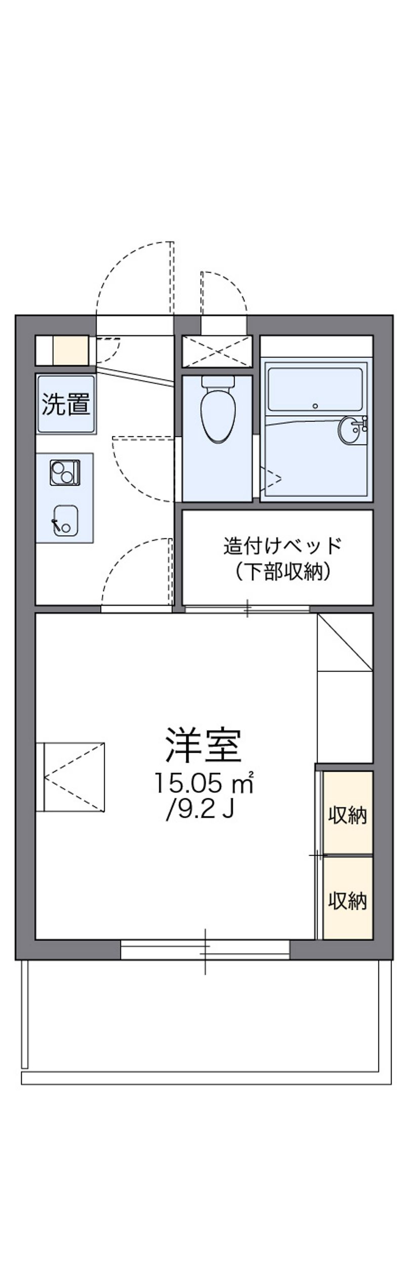 レオパレス松島中前 間取図
