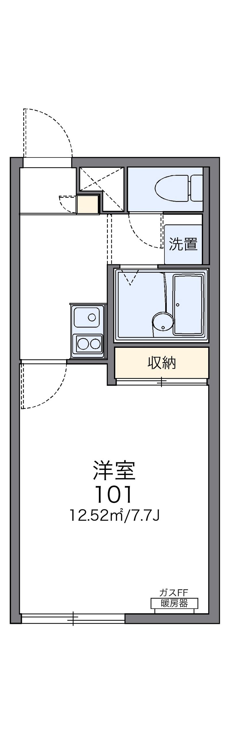 レオパレスグラッツェ 間取図