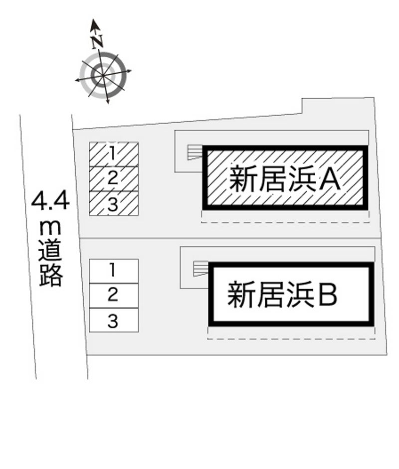 レオパレス新居浜Ａ 駐車場