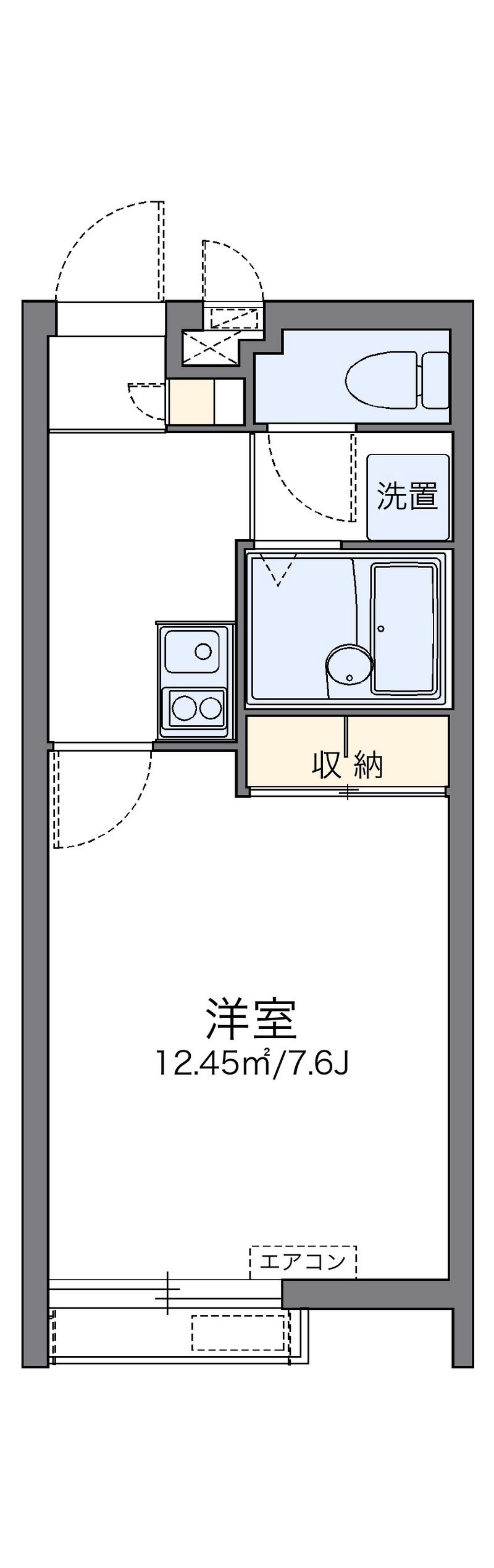 レオパレスみやらび 間取図