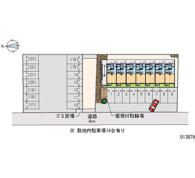 13879 Monthly parking lot