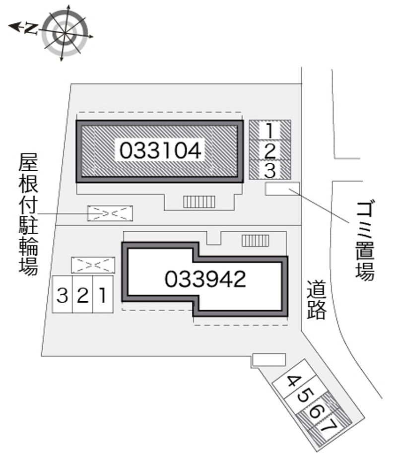 レオパレスカーニバルⅠ 配置図