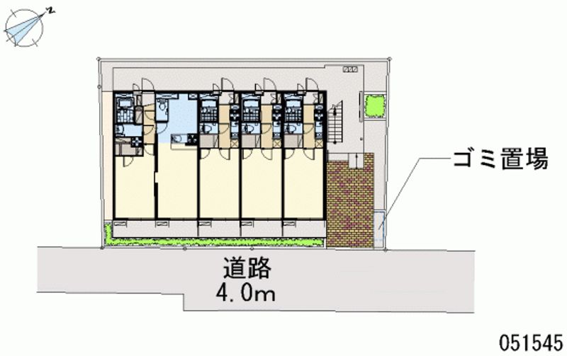 レオパレスカルモⅡ 区画図