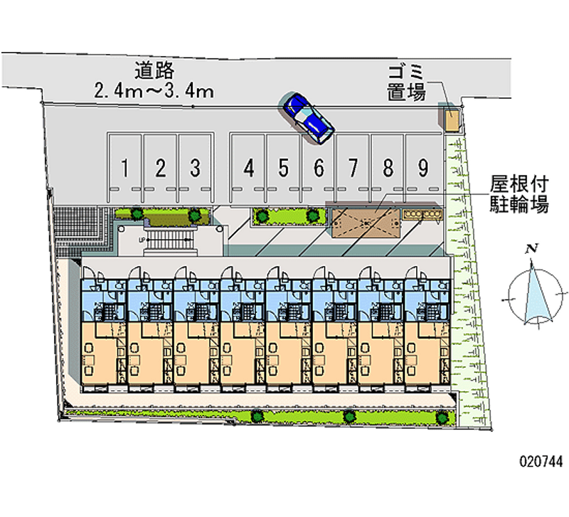 20744 Monthly parking lot