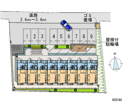 20744 Monthly parking lot