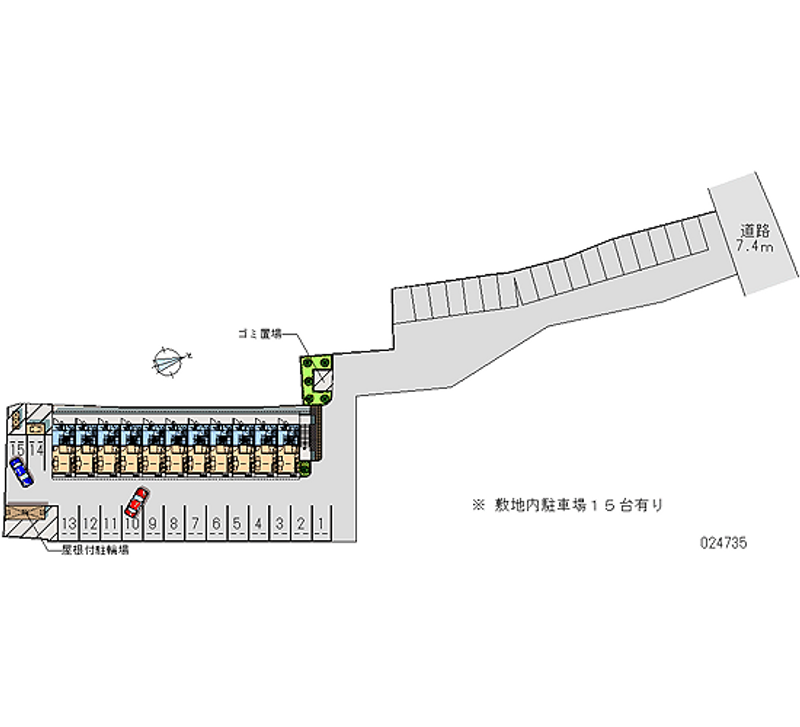 24735 Monthly parking lot