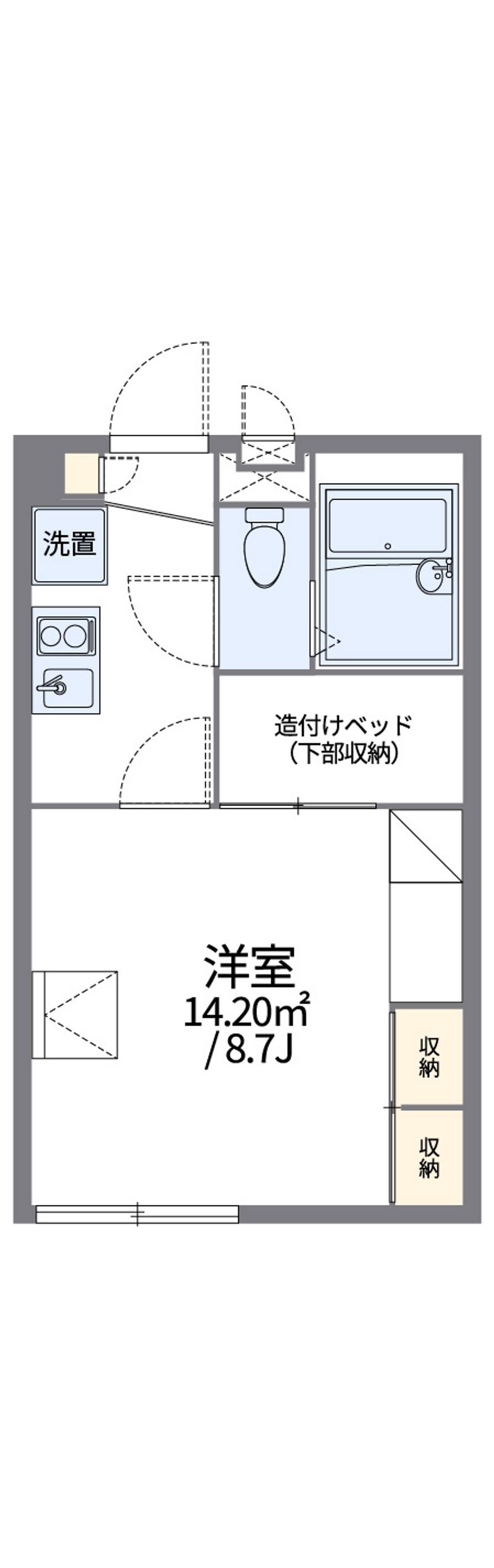 レオパレスプラチナ 間取図