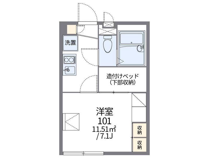 レオパレスパークサイドハイツ 間取図