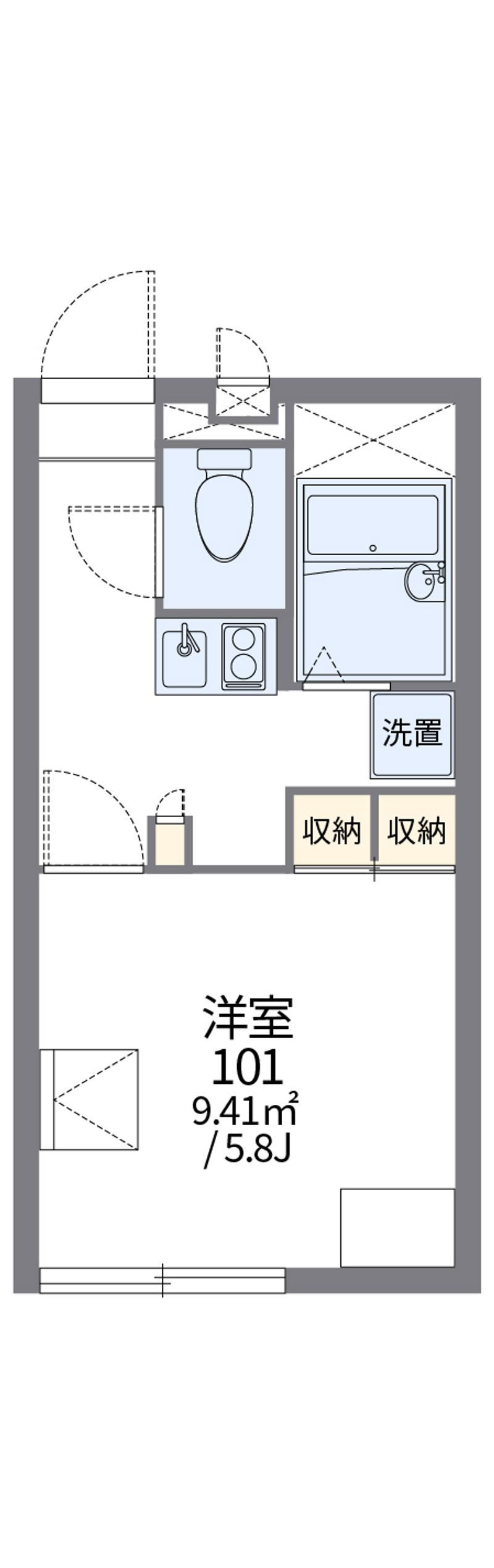 レオパレスシャトーレ　雅 間取図