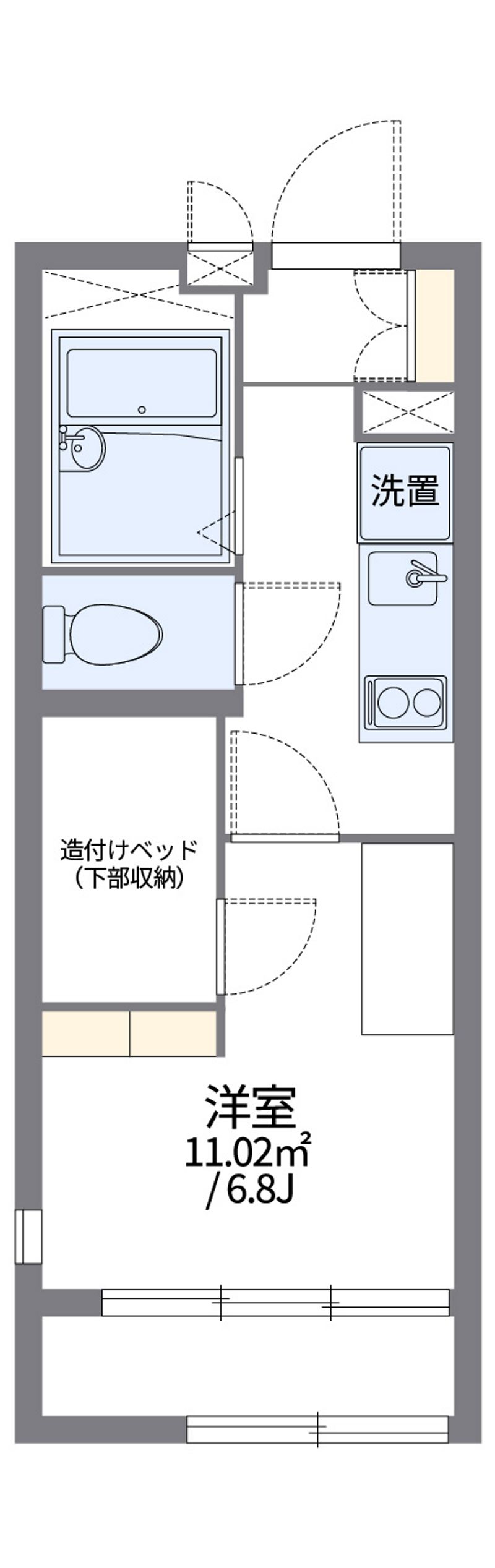 leopalace Mireille Honmachi Floor plan