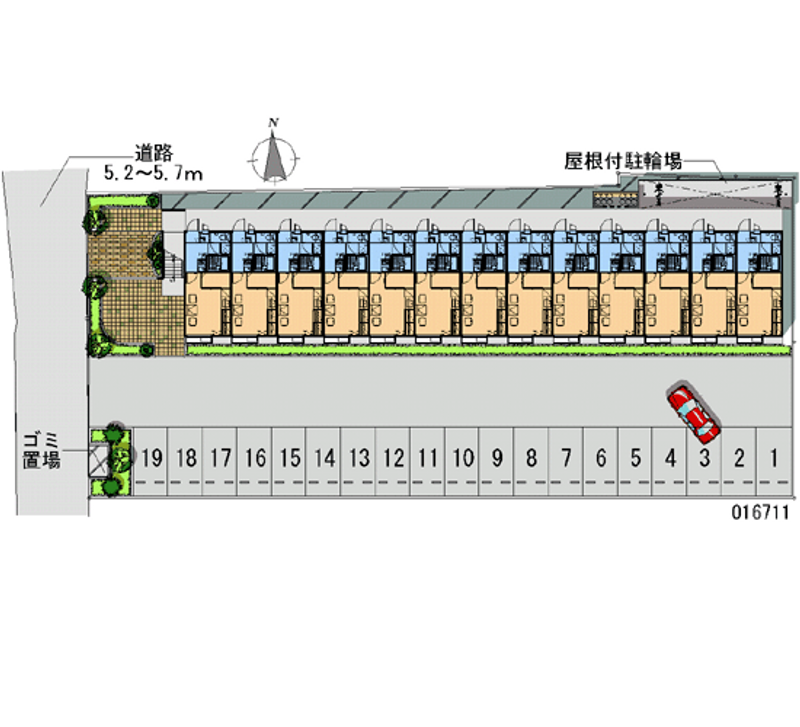 16711月租停車場