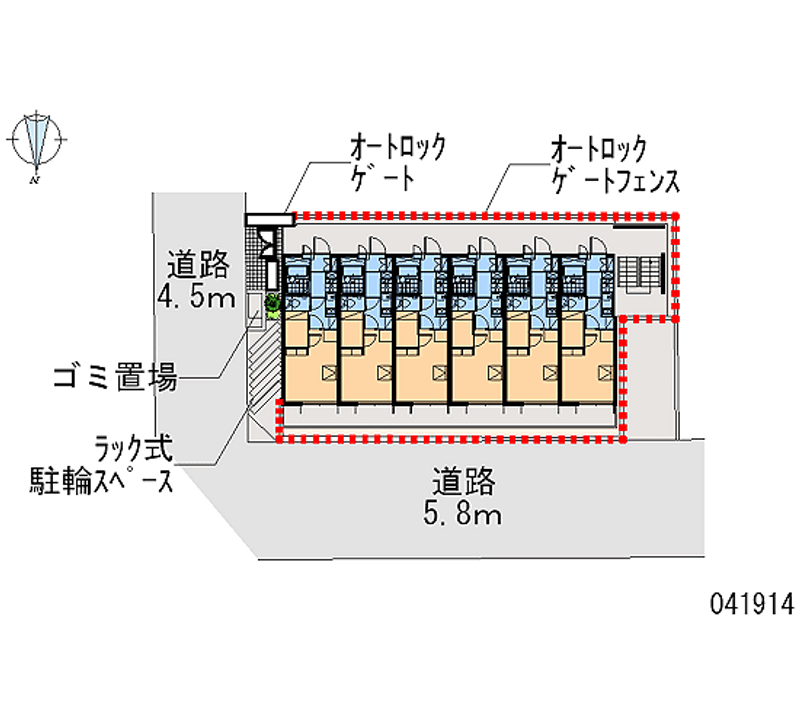 レオパレスシェモアⅢ 区画図