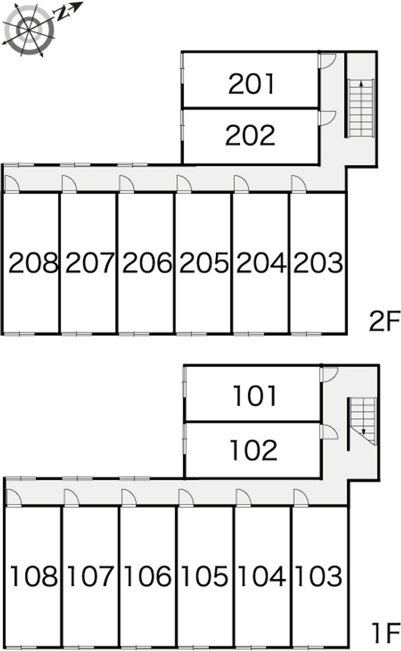 レオパレスムーロット 間取り配置図