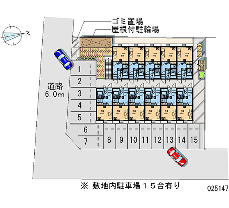 レオパレス高瀬川 月極駐車場