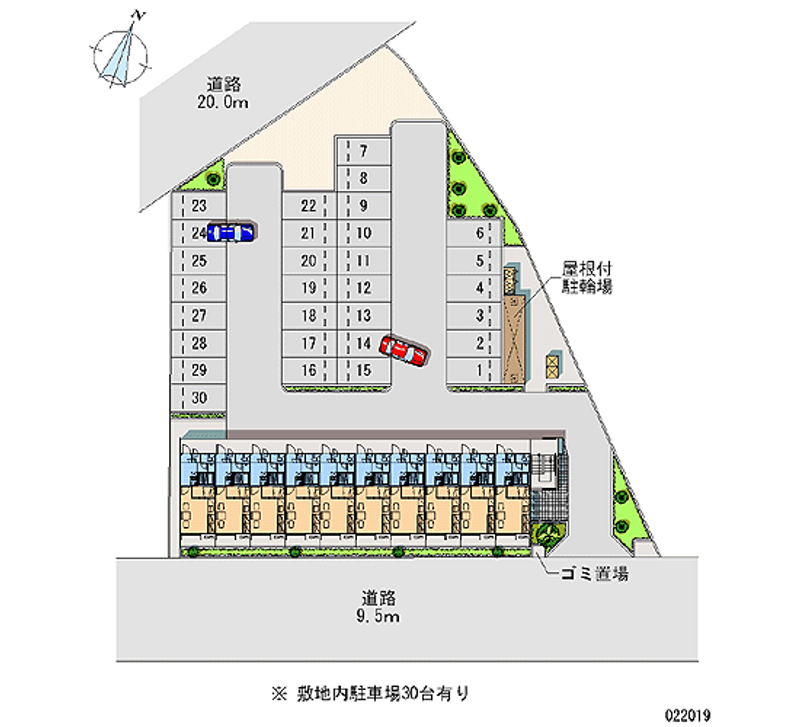 22019月租停車場