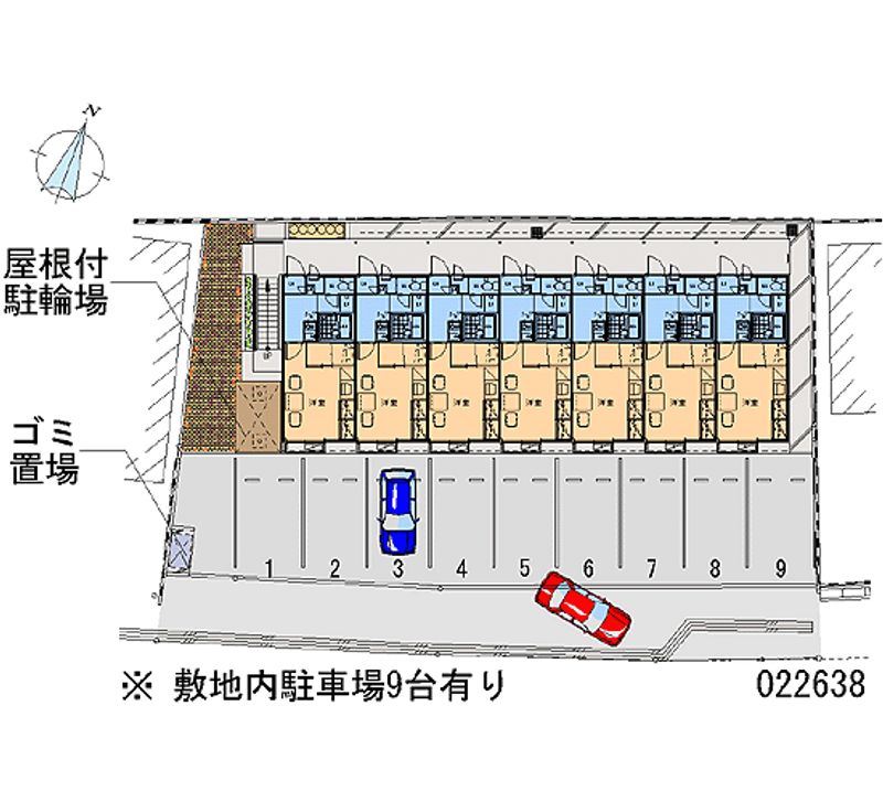 レオパレスショコラ 月極駐車場