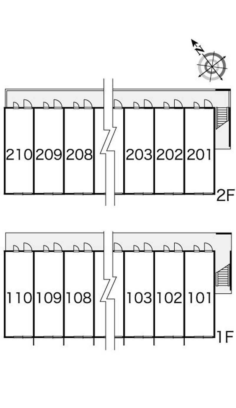 レオパレスＰｉａｃｅｖｏｌｅ 間取配置図