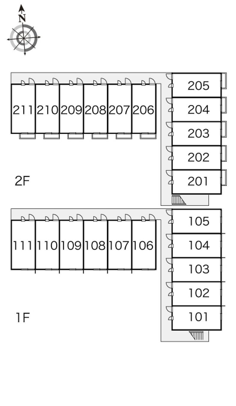 レオパレス末広 間取配置図