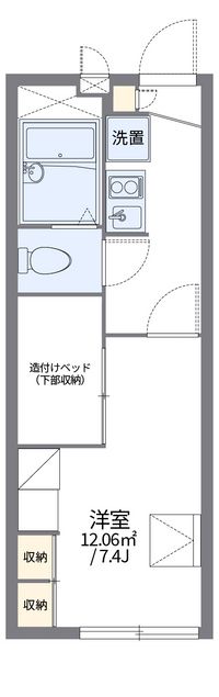 レオパレスパールアケノ第４ 間取り図