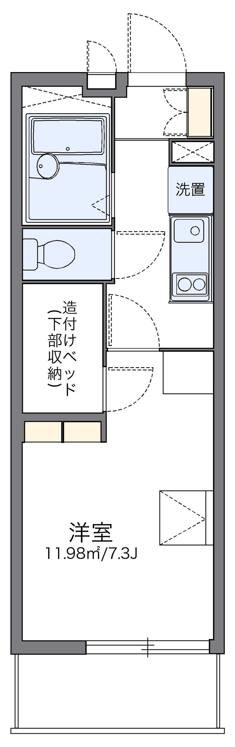 レオパレス槙 間取図