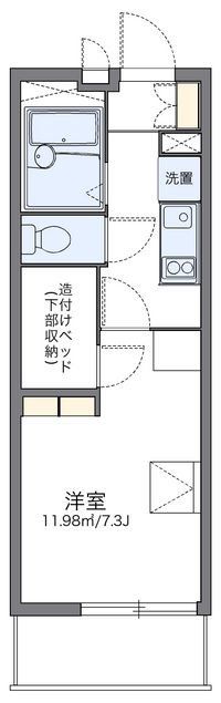 レオパレス槙 間取り図