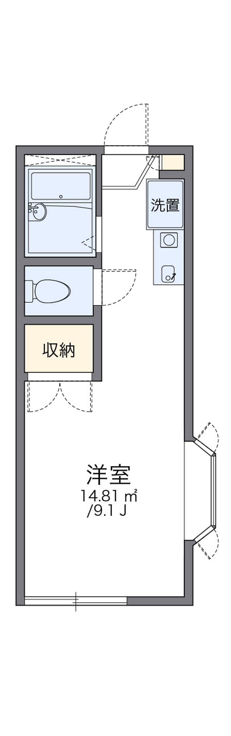 レオパレスノムラ 間取図