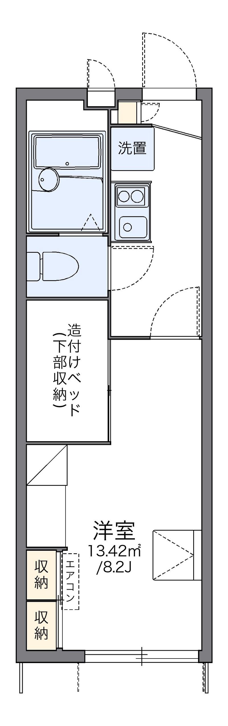 レオパレスアマミヤ 間取図