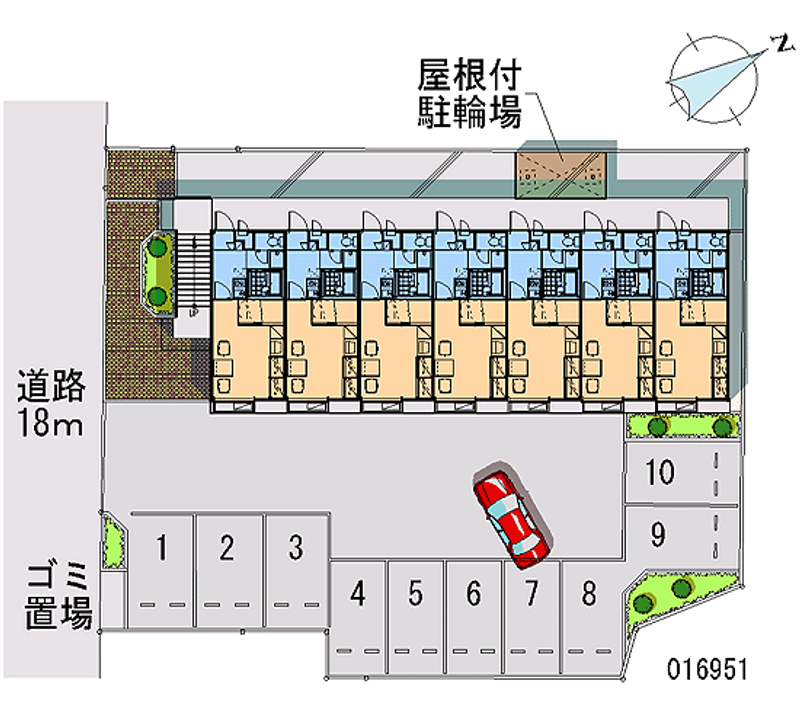 レオパレスセルリアン箱森 月極駐車場