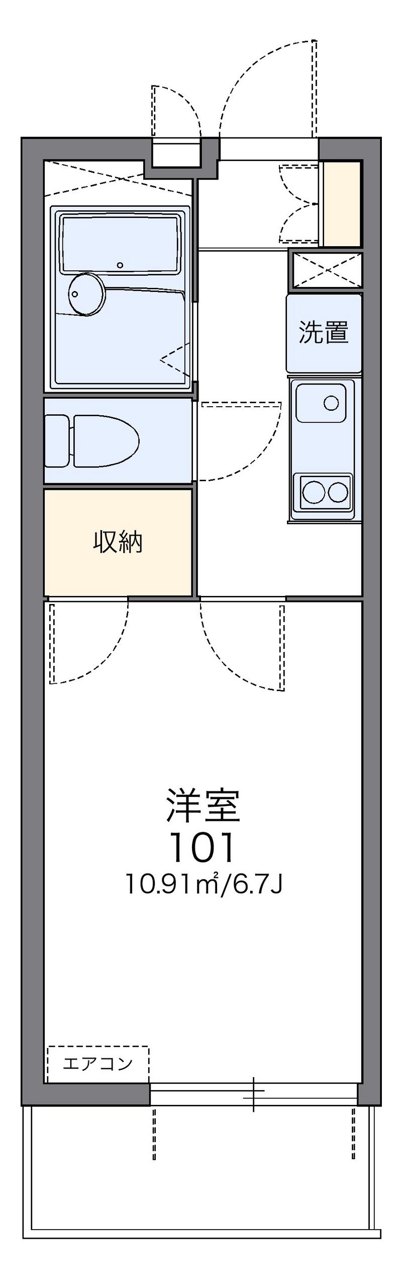 レオパレスＳＩＬＫ 間取図